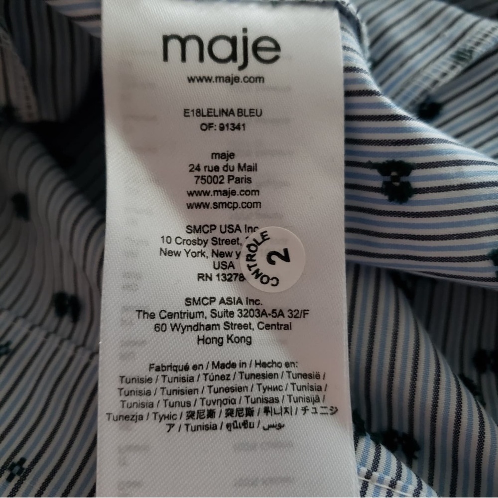Maje One-Shoulder Ruffle Blouse - Picture 4 of 4